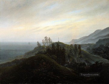  Caspar Pintura Art%C3%ADstica - Vista del paisaje romántico del Báltico Caspar David Friedrich